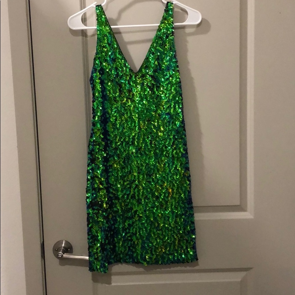 Iridescent sparkle dress